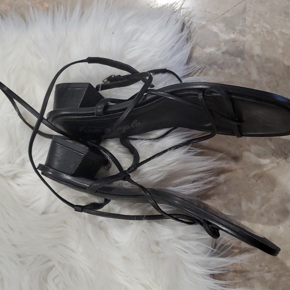 NWOT Free people woman's black strappy sandals size 38 us 8 - Picture 4 of 15